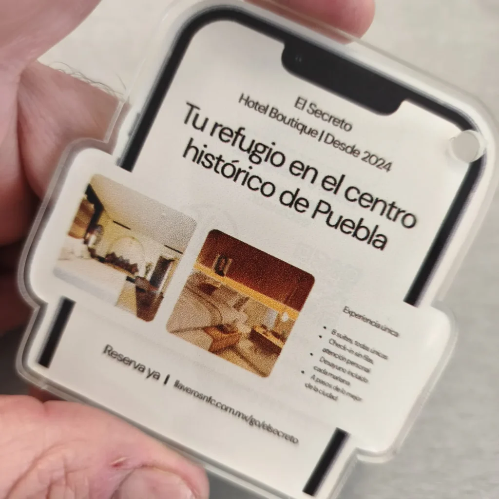 Llavero NFC de El Secreto Hotel